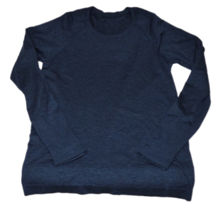 Lululemon athletica dark blue long sleeve shirt, size 10